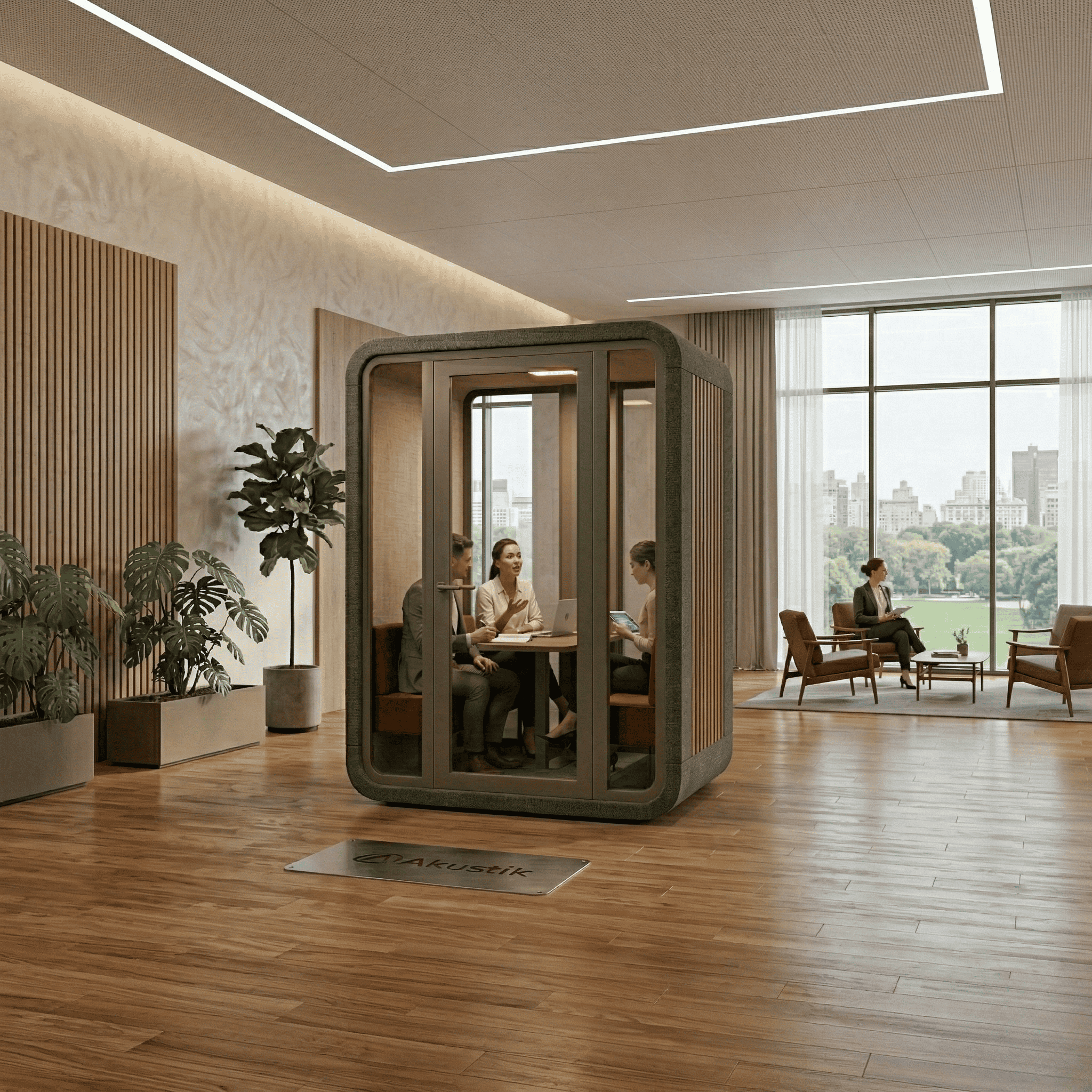 Neso XL — 1-4 Kişilik Akustik Toplantı Kapsülü — KabinLab